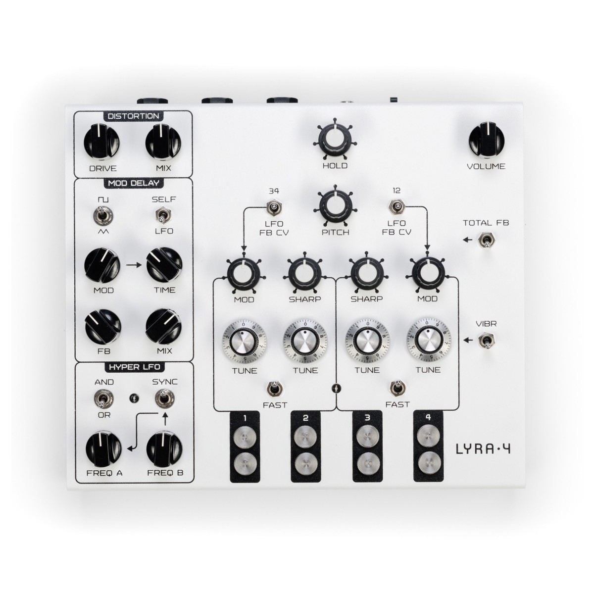 SOMA Laboratory Lyra-4 Analog Synthesizer White Angel