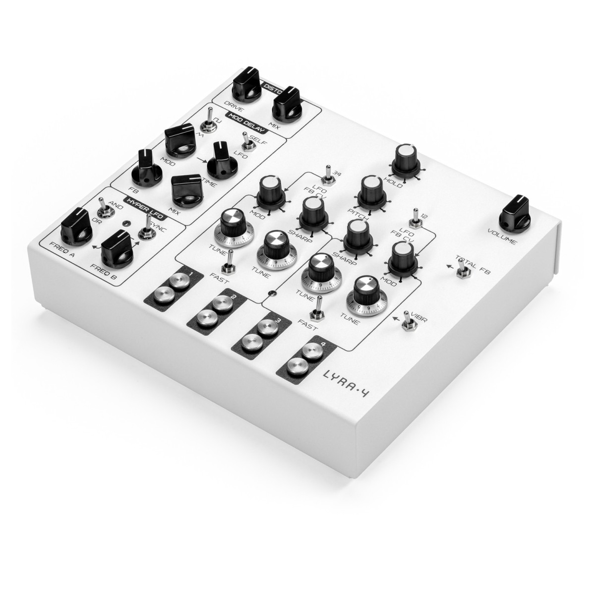 SOMA Laboratory Lyra-4 Analog Synthesizer White Angel - Image 2