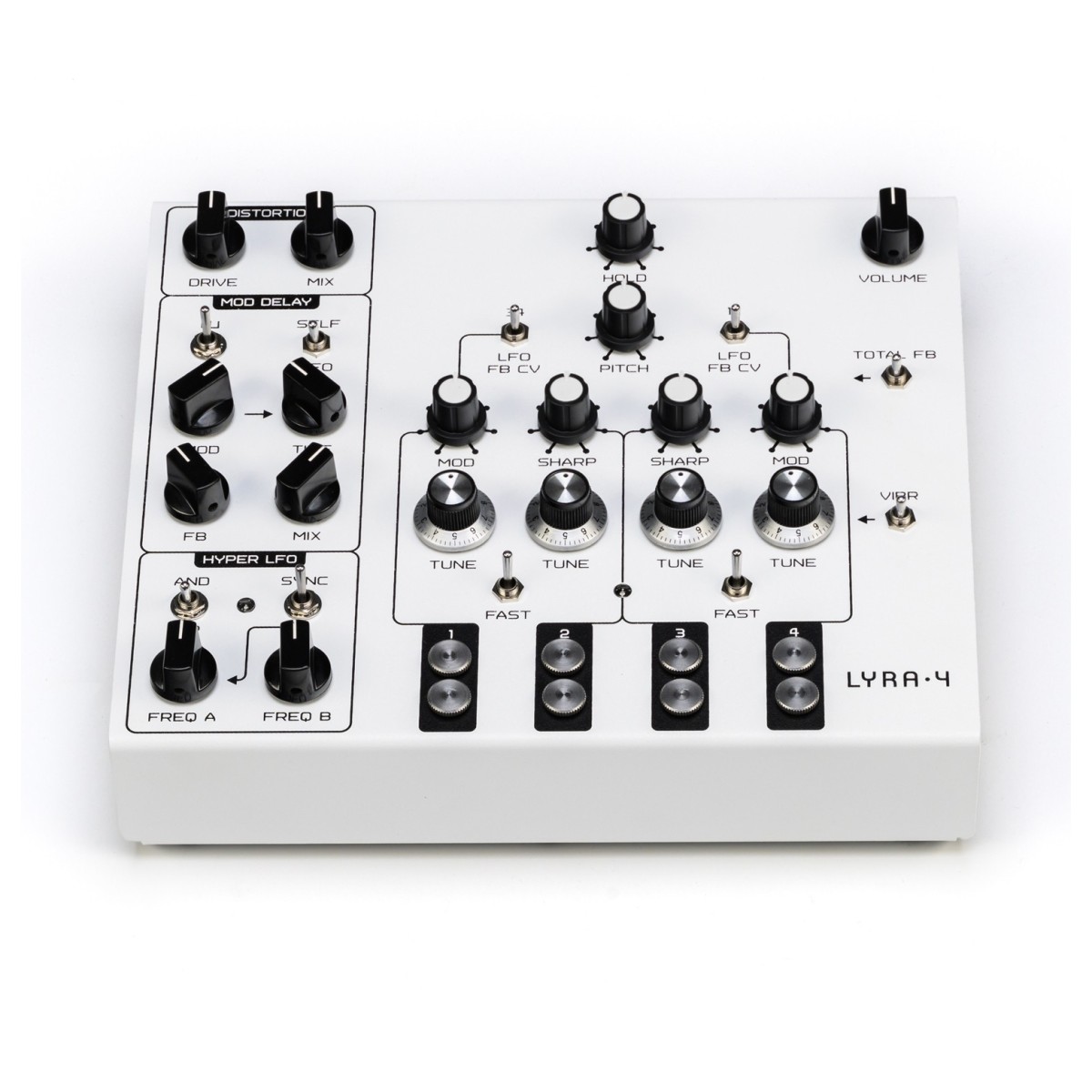 SOMA Laboratory Lyra-4 Analog Synthesizer White Angel - Image 3