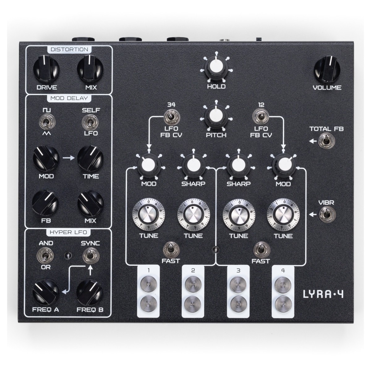 SOMA Laboratory Lyra-4 Analog Synthesizer Black Beast