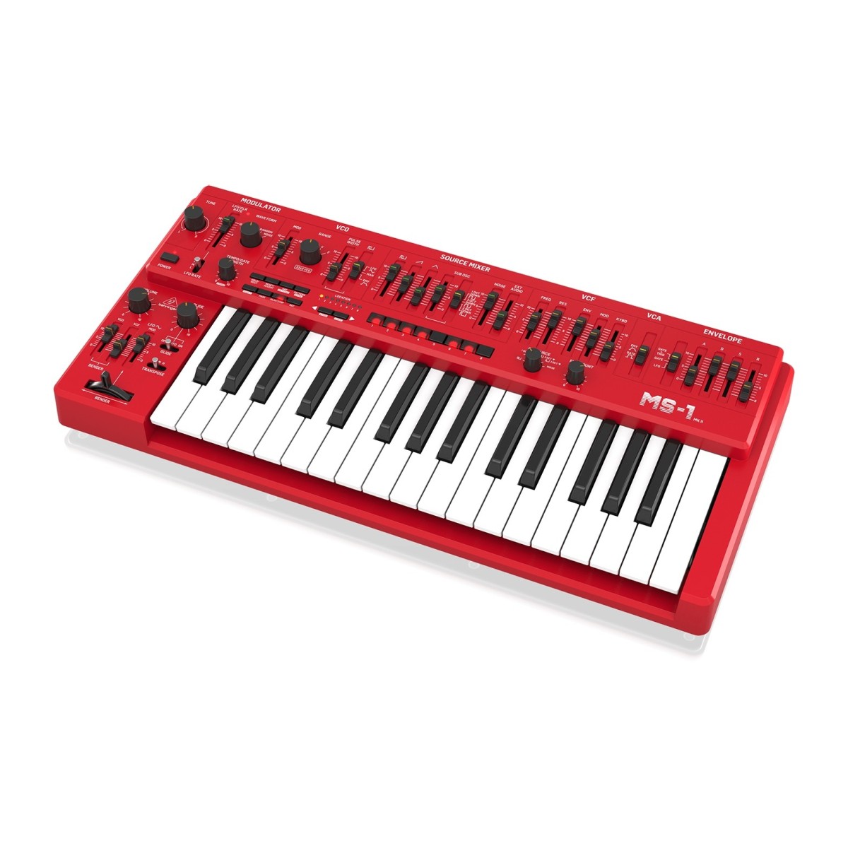 Behringer MS-1 MKII Analog Synthesizer Red - Image 4