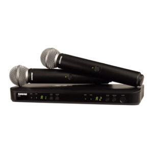 Shure BLX288 with 2x SM58 Dual Vocal Analogue Wireless System