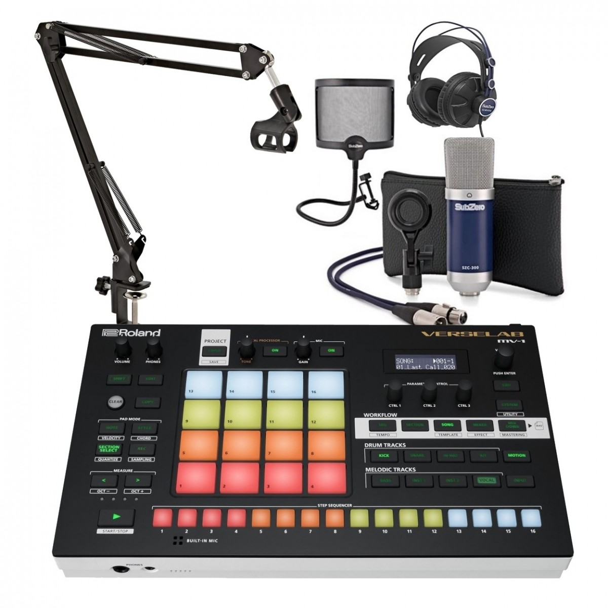 Roland MV-1 Verselab Production Studio with SubZero Recording Pack