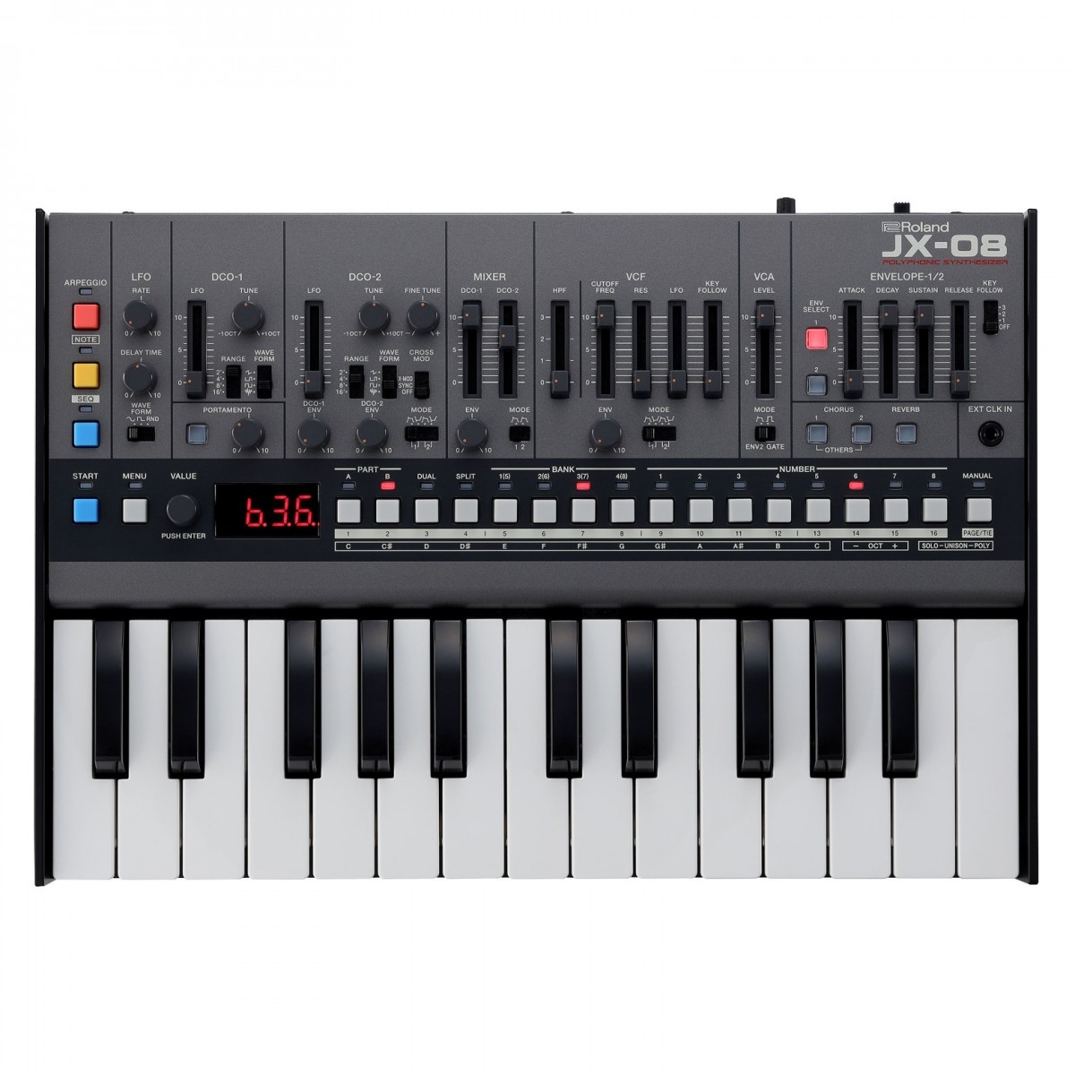 Roland Boutique JX-08 Sound Module with Keys