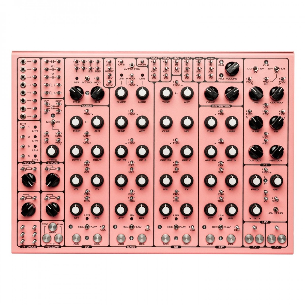 SOMA Laboratory PULSAR-23 Organismic Drum Machine Pink (Screw)