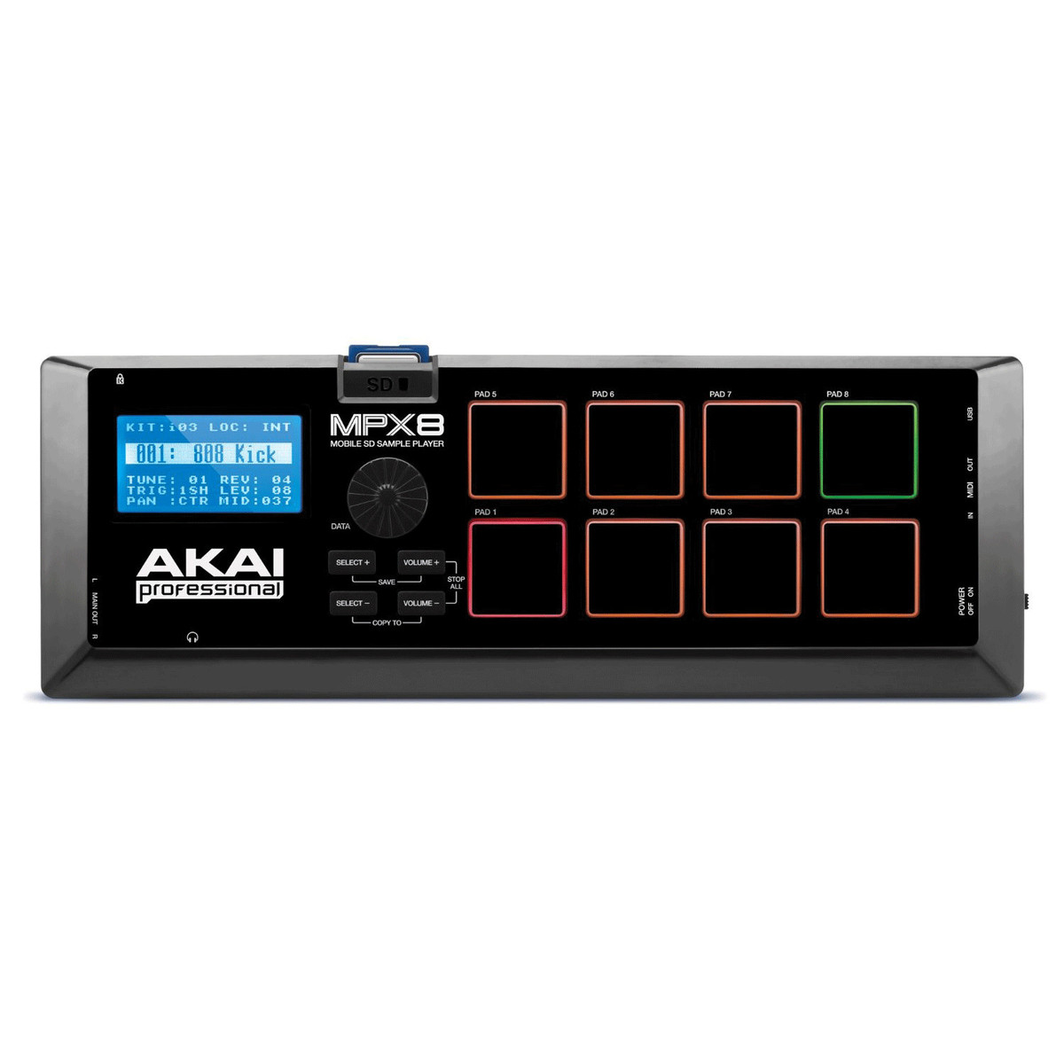 Akai Professional MPX8 SD Sample Pad Controller