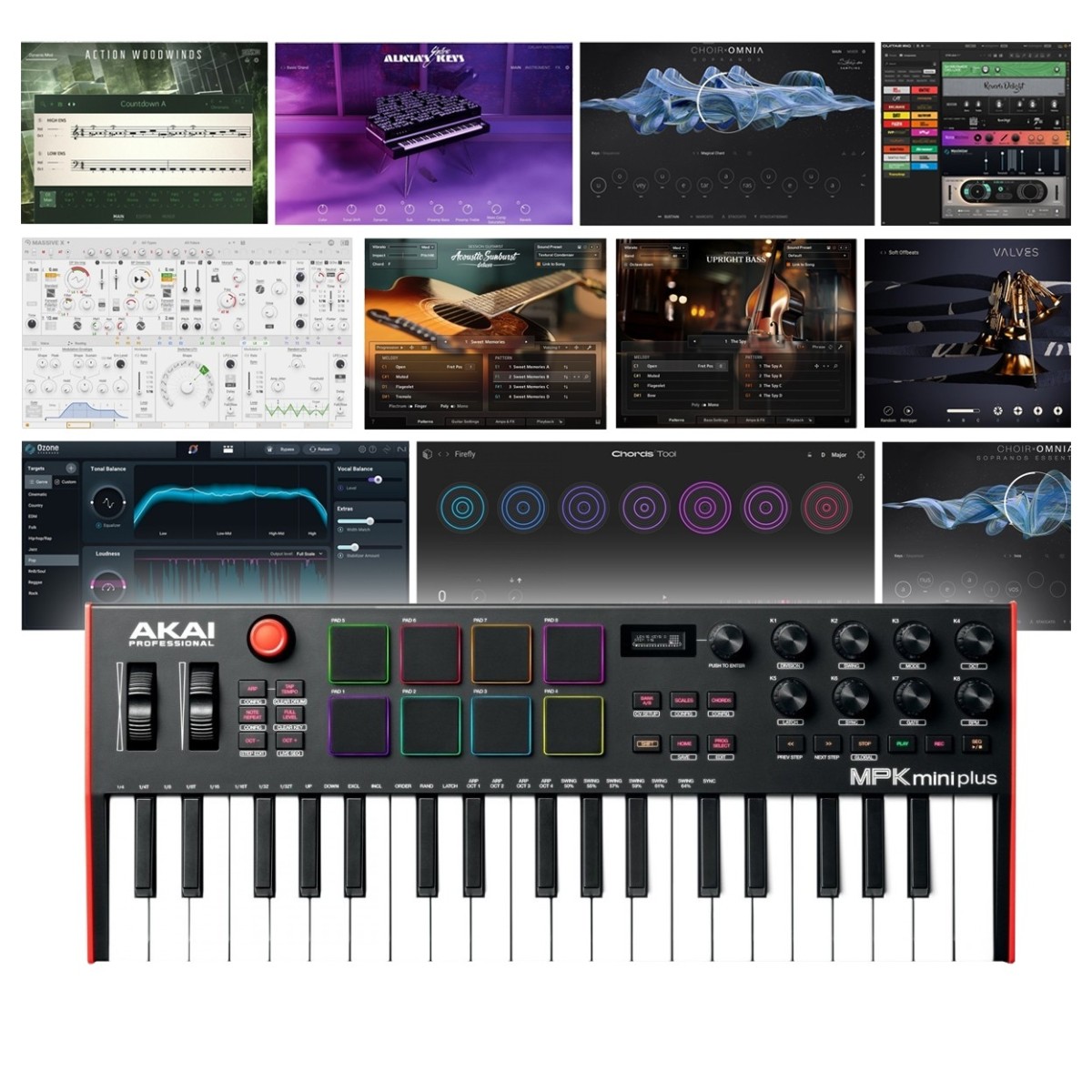 Akai Professional MPK Mini Plus MIDI Keyboard With Komplete Ultimate 15 Upgrade for Select (Boxed)