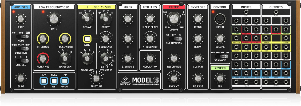Behringer MODEL 15 Analogue Semi- Modular Synthesizer
