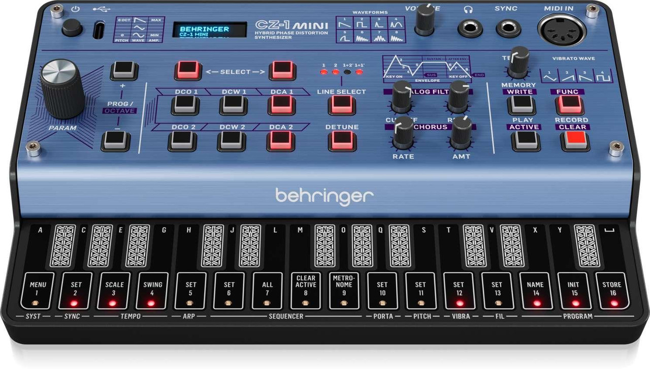 Behringer CZ-1 Mini Portable 3-Voice Hybrid Phase Distortion Synthesizer