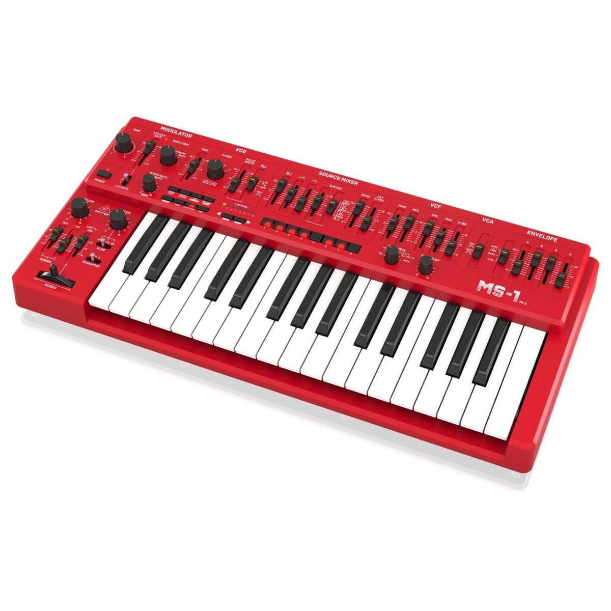 Behringer MS-1 MK II-RD Analog Synthesizer in RED - Image 5