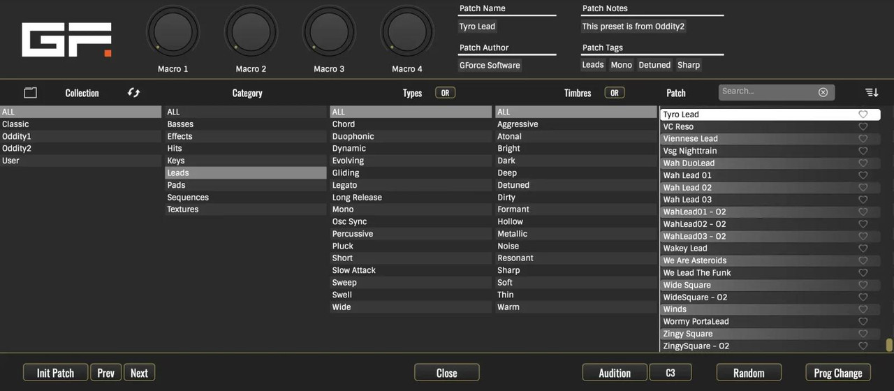 GFORCE Oddity 3 Plugin
