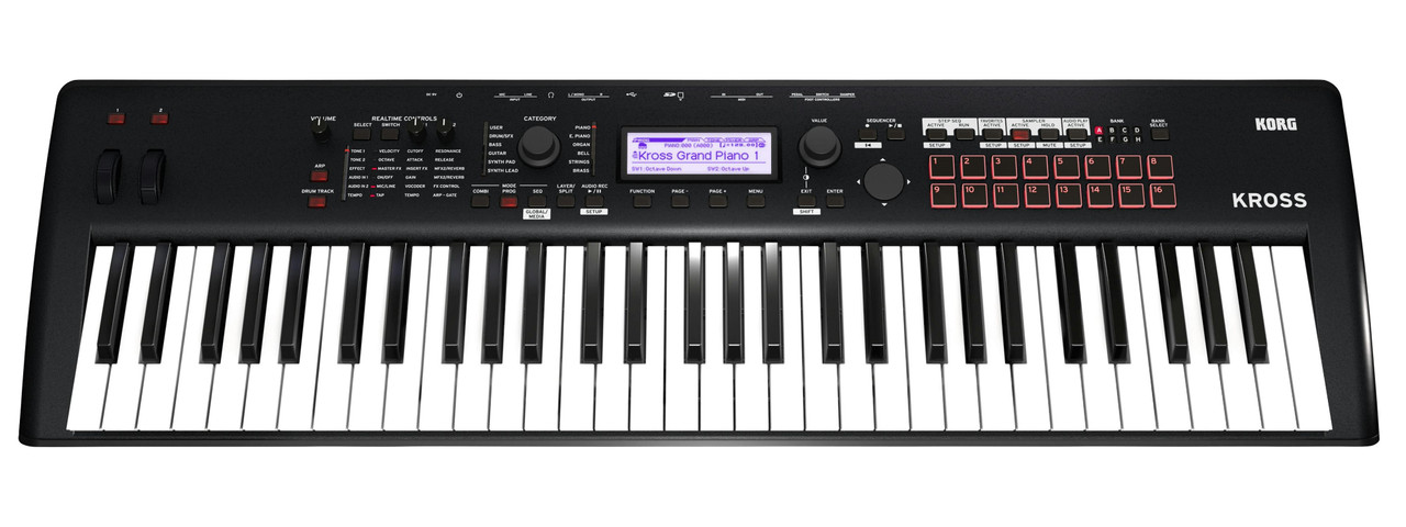 Korg Kross 61 MKII - 61 Key Workstation in Matte Black