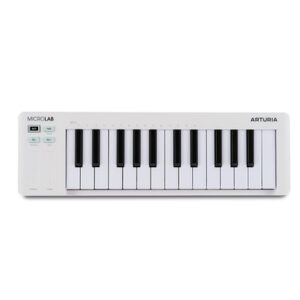 Arturia Microlab MK3 25 Key MIDI Keyboard & Controller in White - Image 1