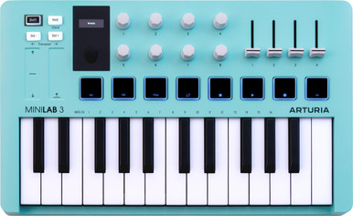 Arturia MiniLab 3 Aquamarine MIDI Keyboard & Controller