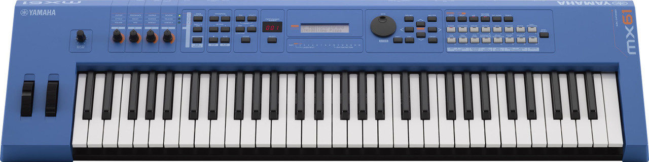 Yamaha MX61 MKII 61 Key Digital Synthesizer in Blue
