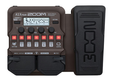 Zoom A1 Four Acoustic Multi Effects Pedal with Expression Footswitch