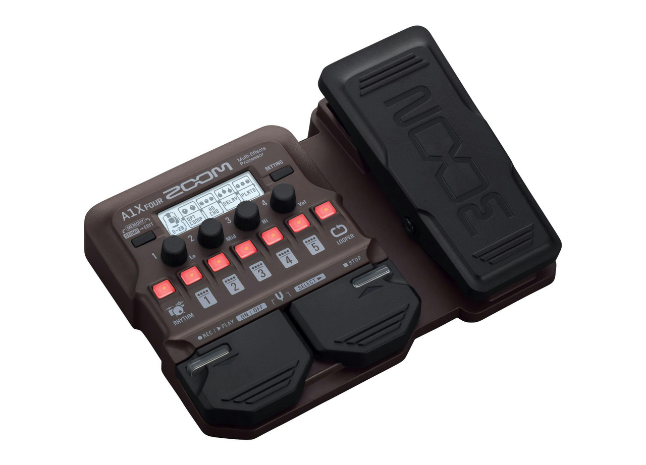 Zoom A1 Four Acoustic Multi Effects Pedal with Expression Footswitch
