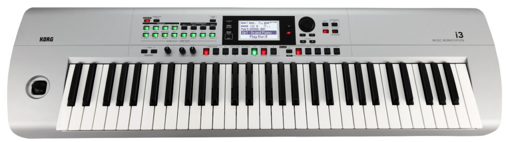Korg i3 Workstation Keyboard in Silver