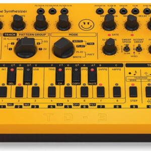 Behringer TD-3-MO-AM “Modded Out” Analog Bass Line Synthesizer in Yellow - Image 5