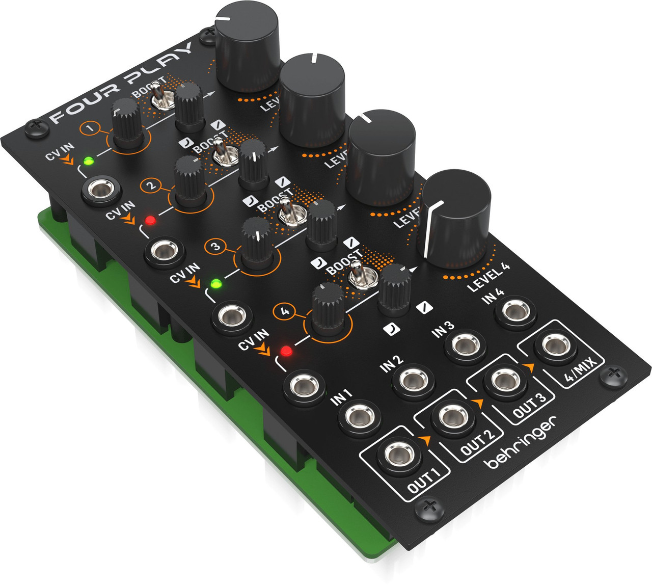 Behringer FOUR PLAY Quad Voltage Controlled Amplifiers & Mixer Eurorack Module
