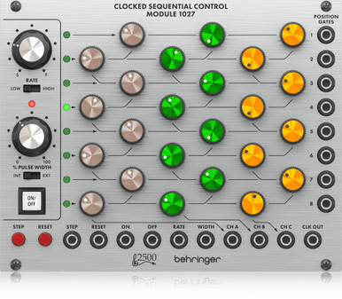 Behringer Clocked Sequential Control Module 1027 - 2500 Series 8-Position Step Sequencer Eurorack Module