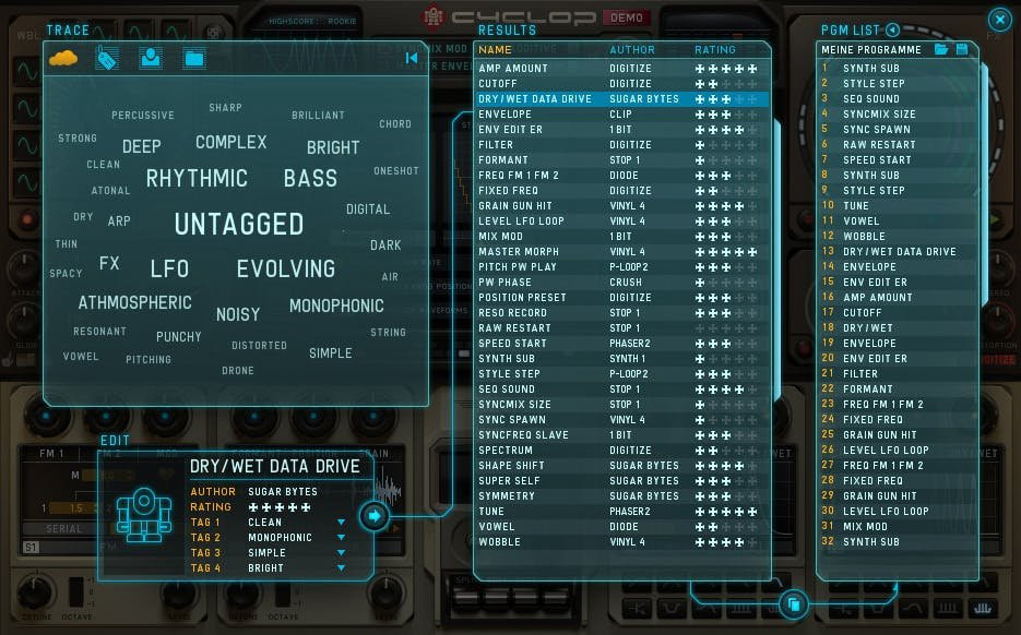 Sugar Bytes Cyclop Dubstep Synthesiser Plugin