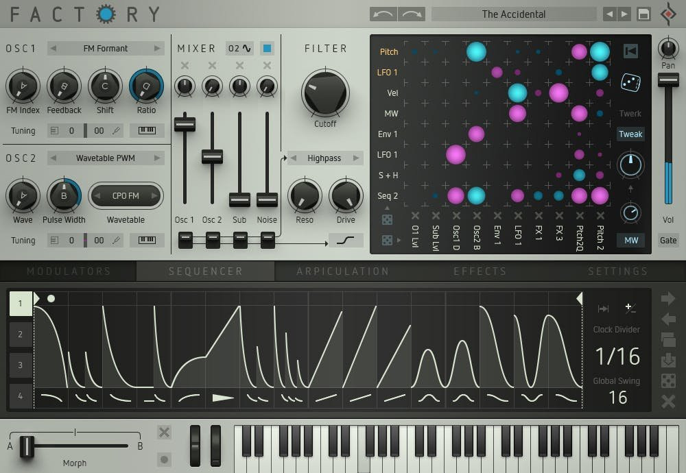 Sugar Bytes Factory Polyphonic Synthesiser