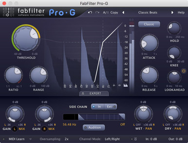 FabFilter Pro-G Gate/Expander Plugin