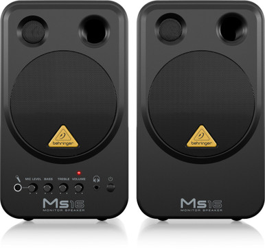 Behringer MS16 Compact Active Speaker System pair