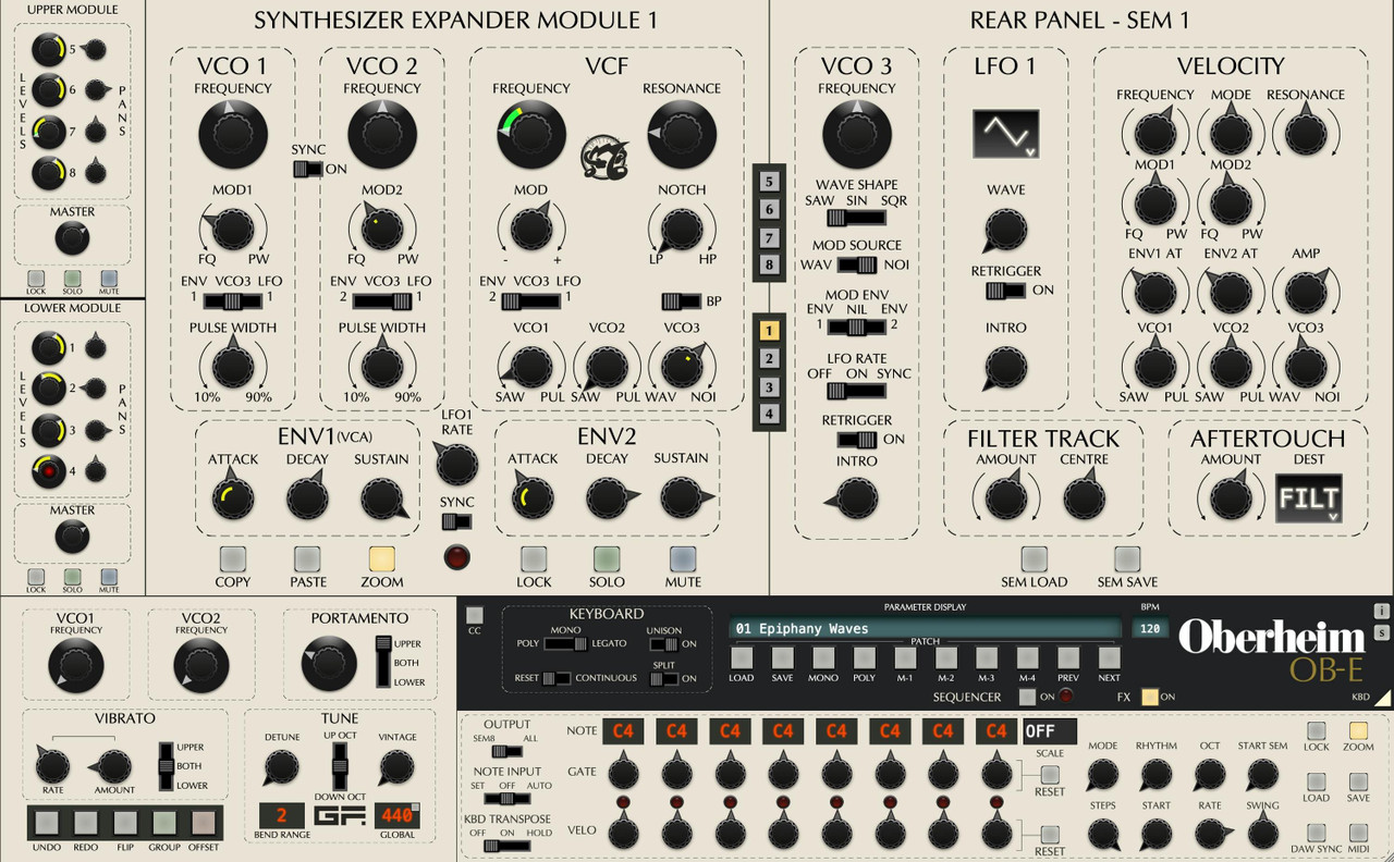 GFORCE OB-E v2 - 8-Voice Synth Plugin