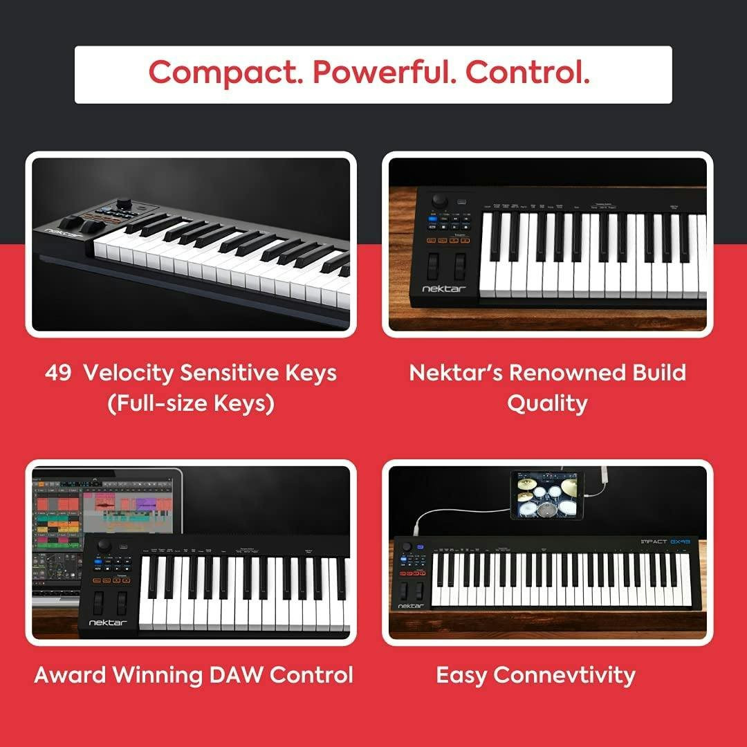 Nektar Impact GX 49 Note MIDI Keyboard & Controller - Image 5