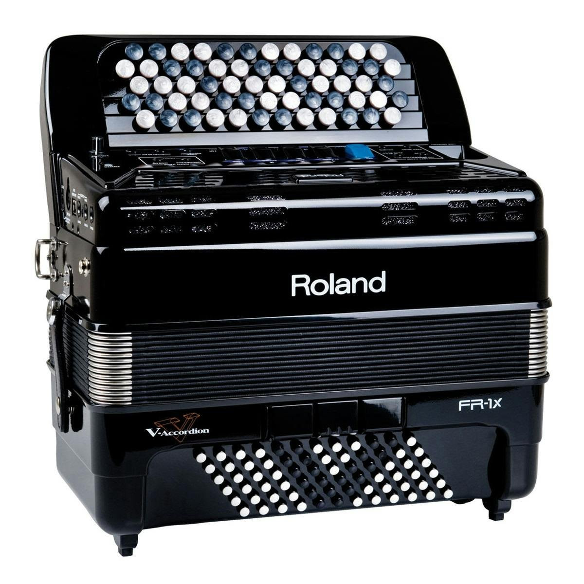 Roland FR-1x Compact V-Accordion Button in Black - Image 5