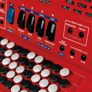 Roland FR-1x Compact V-Accordion Button in Red - Image 5