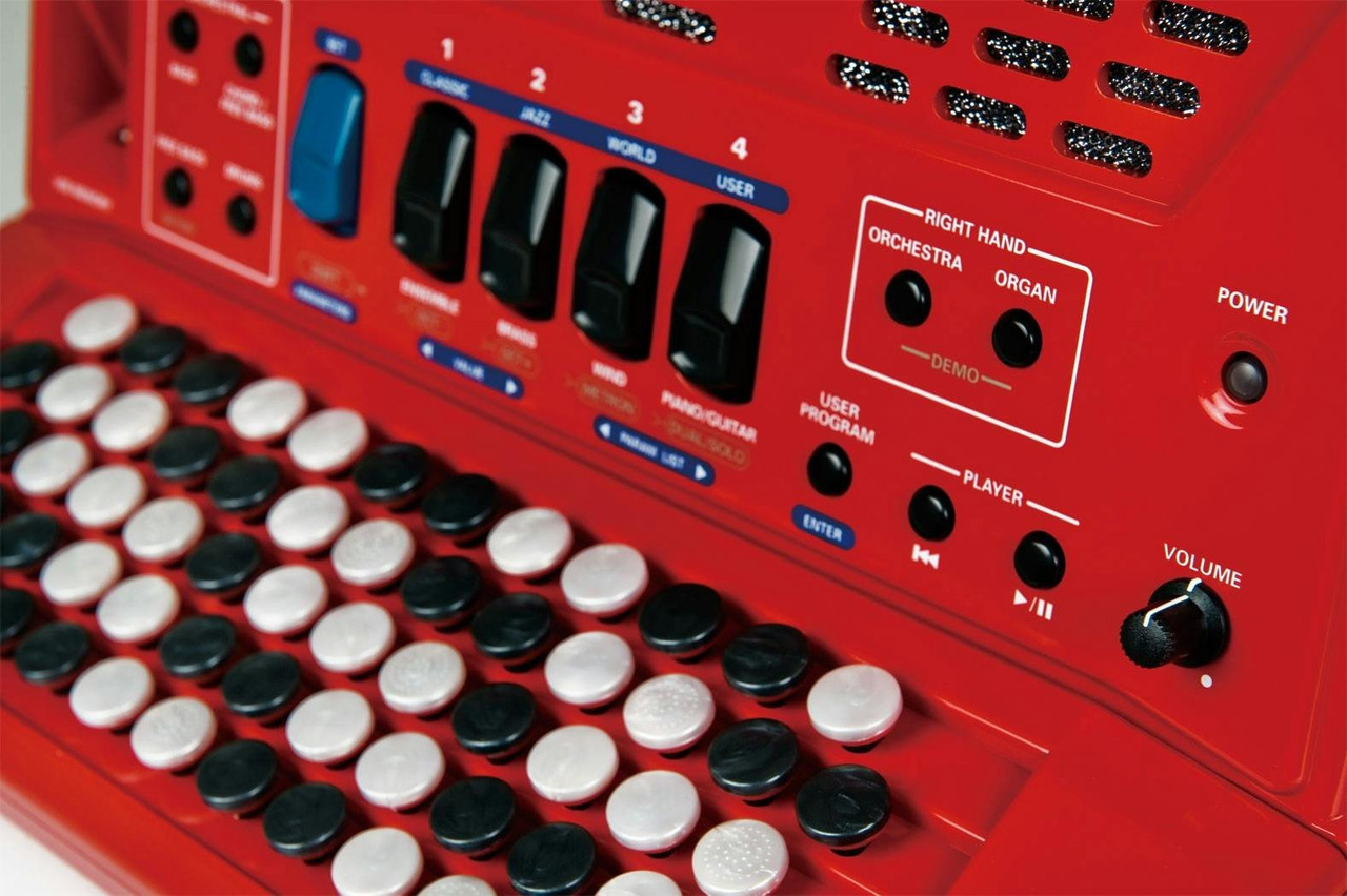Roland FR-1x Compact V-Accordion Button in Red