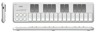 Korg nanoKEY2 MIDI Keyboard in White