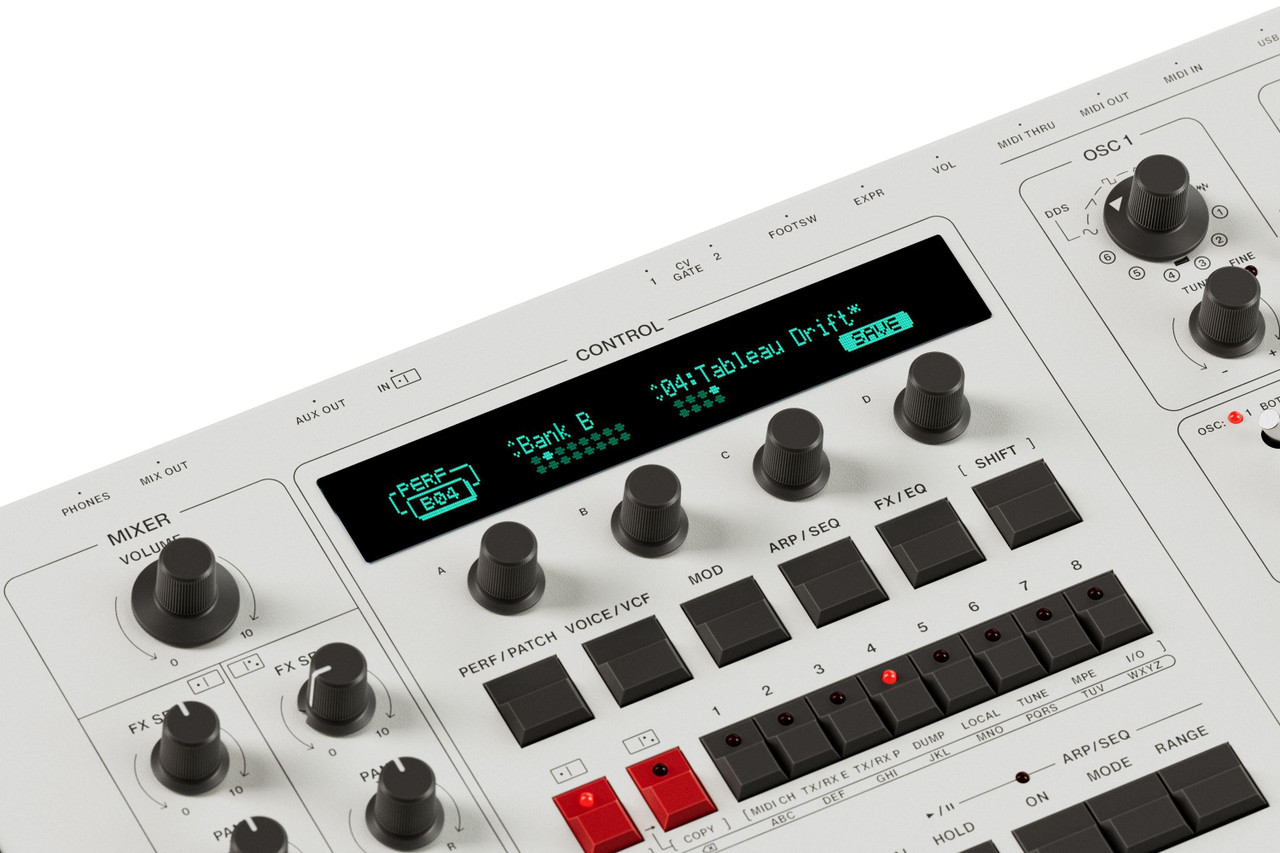 UDO DMNO 8-Voice Hybrid Synthesizer in White