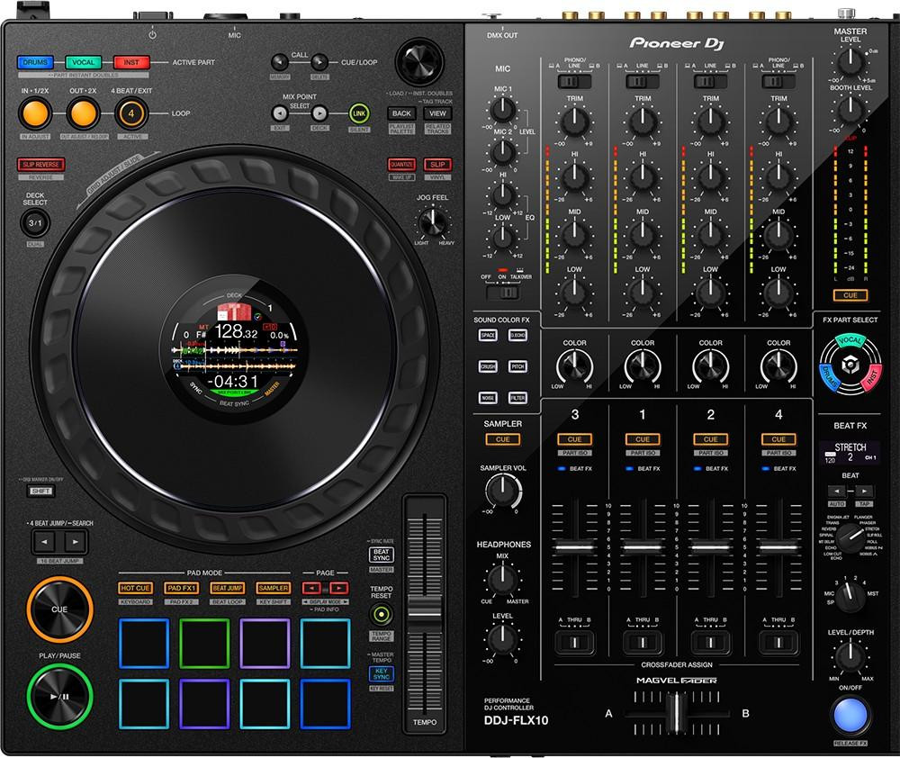 Pioneer DDJ-FLX10 4Ch Performance DJ Controller for rekordbox and Serato