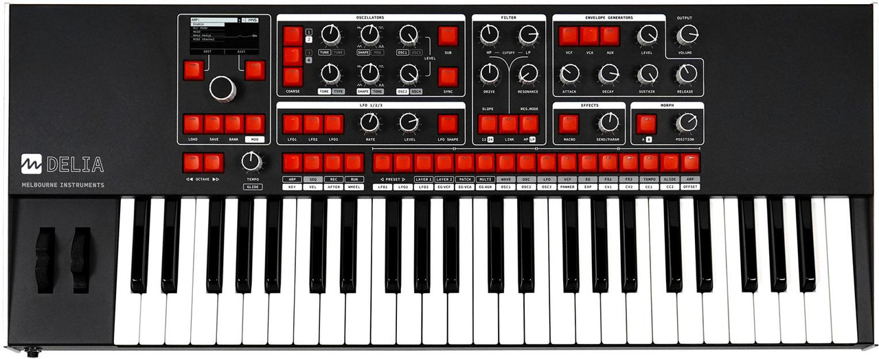 B Stock : Melbourne Instruments DELIA Motorised Morphing Polyphonic Synthesizer - LIA