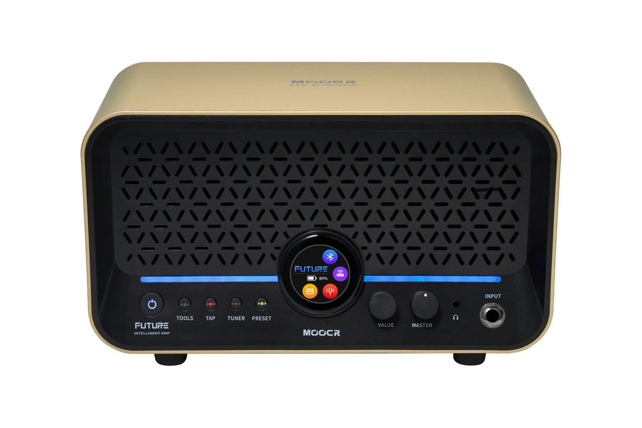 MOOER F15i Li Intelligent Desktop Amp with Lithium Battery in Gold