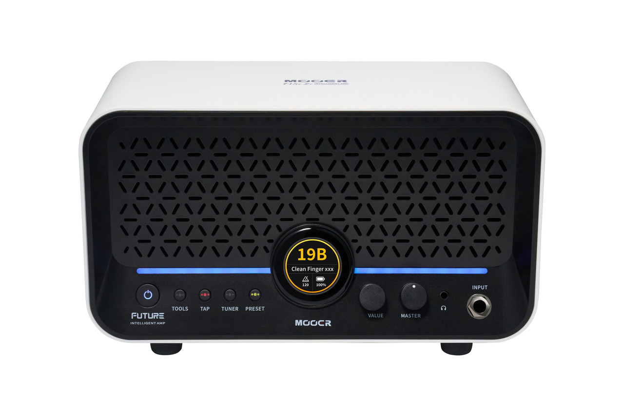 MOOER F15i Li Intelligent Desktop Amp with Lithium Battery in White