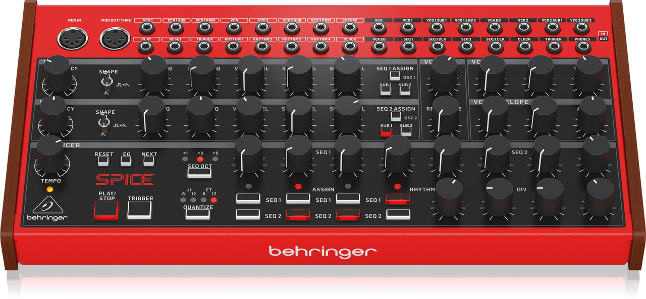Behringer SPICE Analog Semi-Modular Polyrhythmic Synthesizer