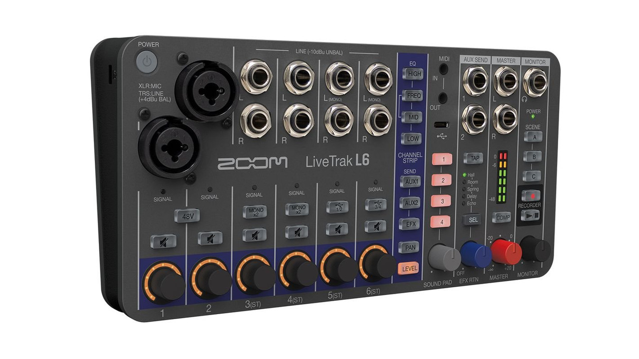 Zoom L-6 LiveTrak 10-Track Digital Mixer / Recorder
