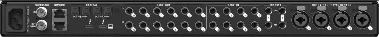 MOTU 848 28 x 32 Thunderbolt / USB Audio Interface - Image 5