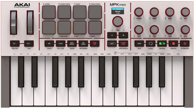Akai MPK Mini 4 MIDI Keyboard in Grey
