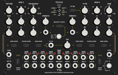 Tiptop Audio Triax 8 Analogue Eight-Voice Triangle Core Oscillator