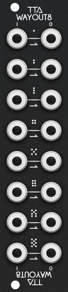 TipTop Audio - Wayout8 - Eurorack Patchbay - Black