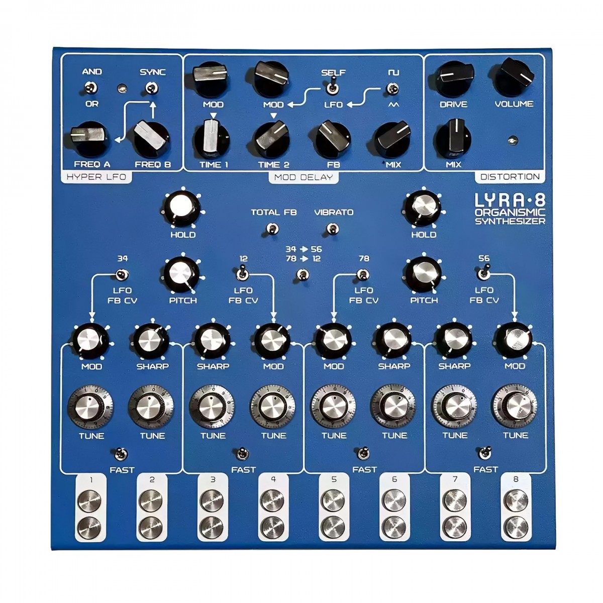 SOMA Laboratory Lyra-8 Analog Synthesizer Zanzibar