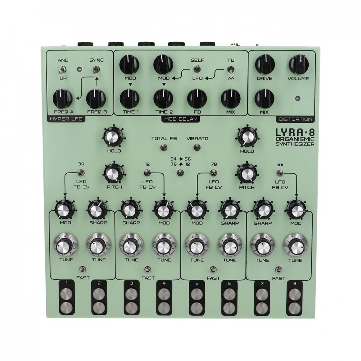 SOMA Laboratory Lyra-8 Analog Synthesizer Green