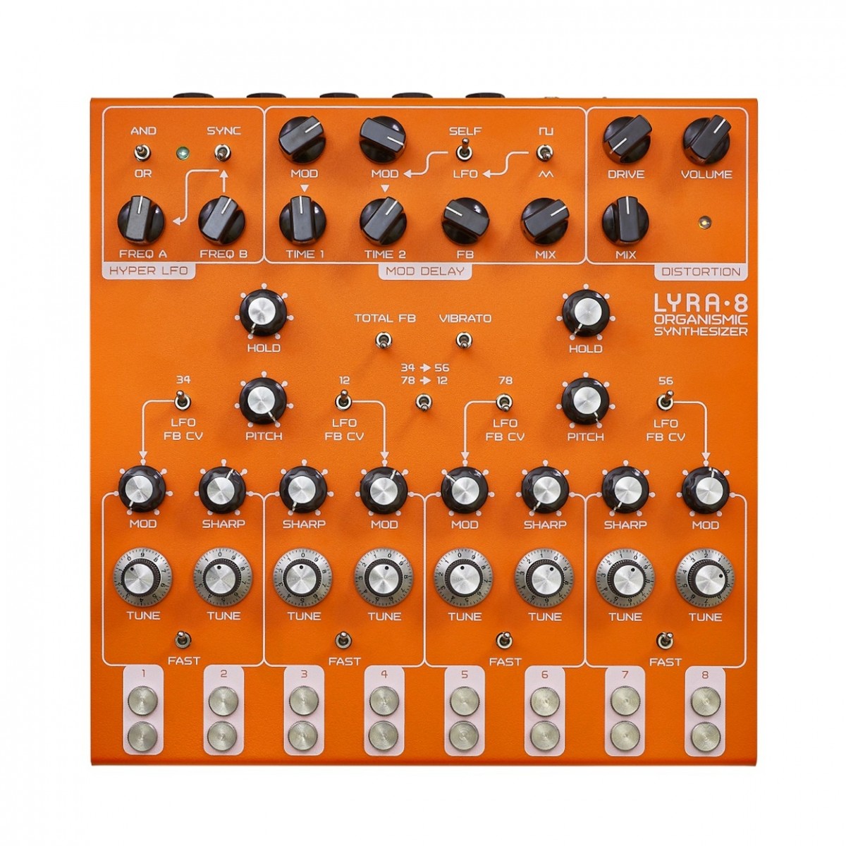 SOMA Laboratory Lyra-8 Analog Synthesizer Orange