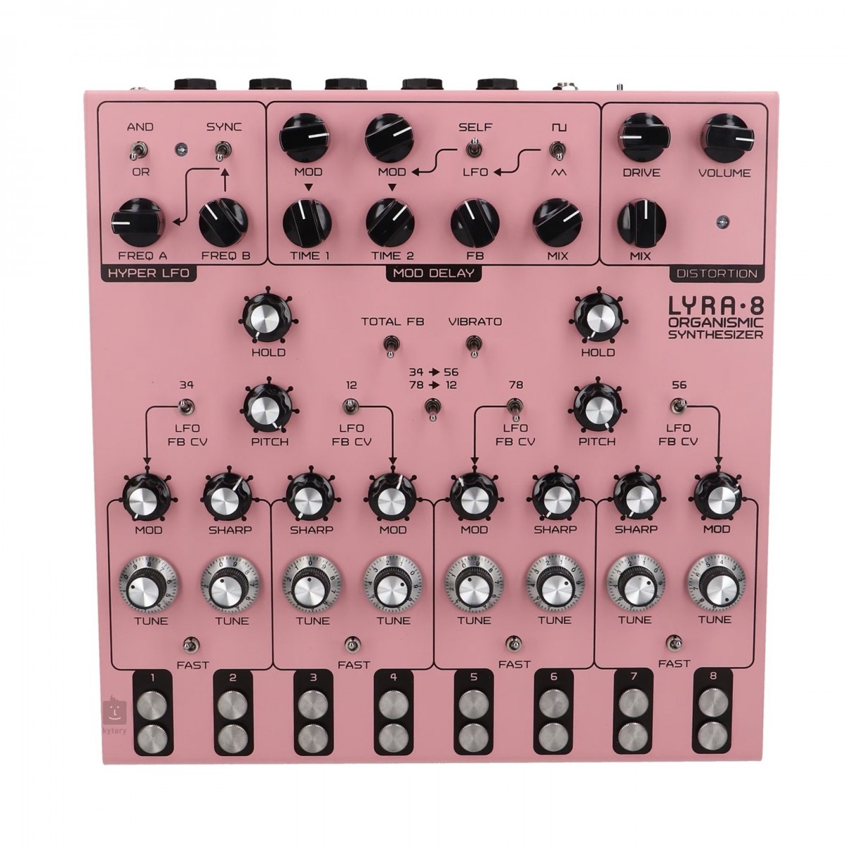 SOMA Laboratory Lyra-8 Analog Synthesizer Pink